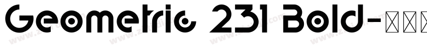 Geometric 231 Bold字体转换